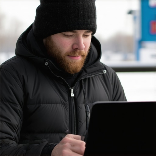 Anchorage Local Business Content Creation Business owner creating content outdoors in Anchorage for local SEO