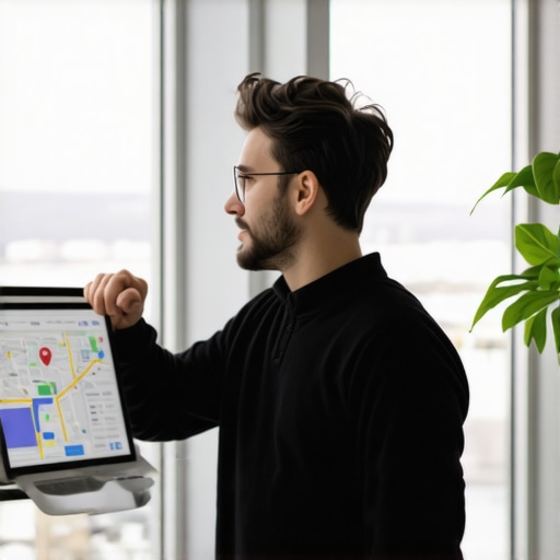 SEO professional analyzing Google Maps optimization with AI tools in Anchorage