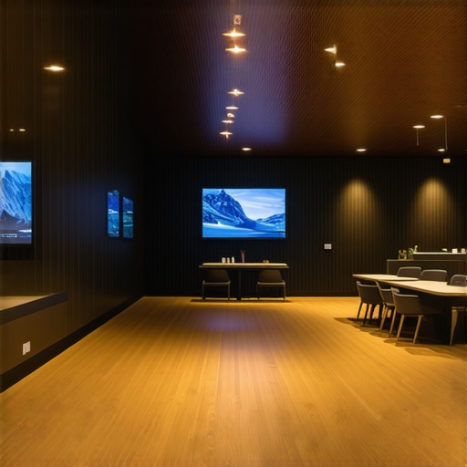 A high-quality virtual tour image of an Anchorage-based business storefront, emphasizing multimedia integration.