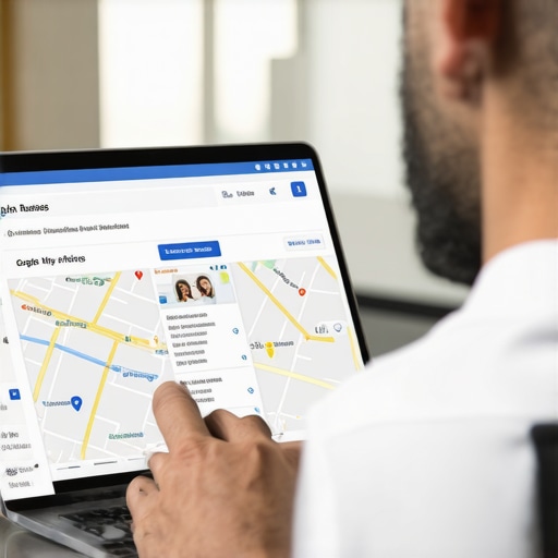 Business owner working on Google My Business profile in Anchorage