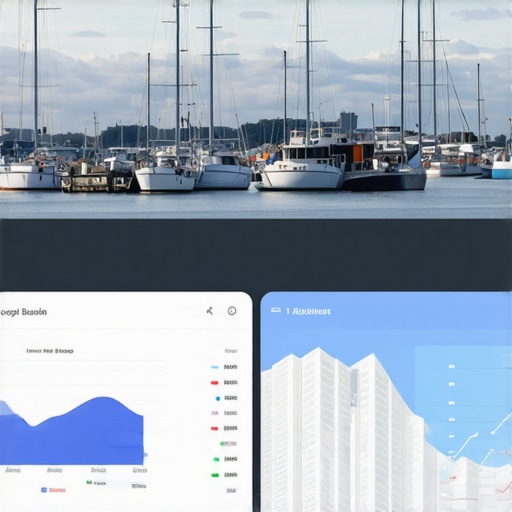 Google My Business analytics dashboard with Anchorage city background