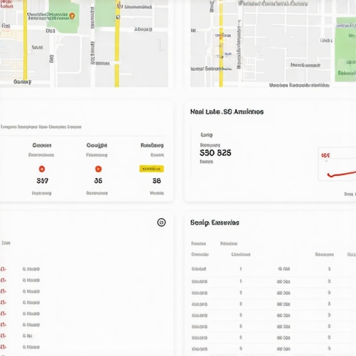 Close-up of a digital marketing dashboard displaying local SEO rankings and reviews for Anchorage business.