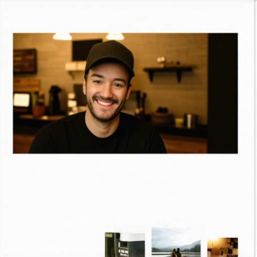 Anchorage business owner updating Google My Business profile with photos and reviews