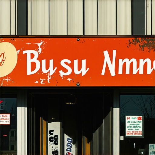 Anchorage Downtown Business Exterior A vibrant Anchorage shopfront with local signage and busy street scene