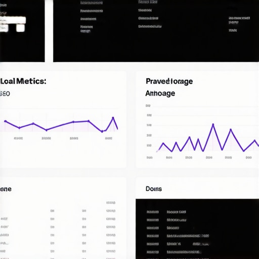 A computer screen displaying local SEO analytics tailored for Anchorage businesses