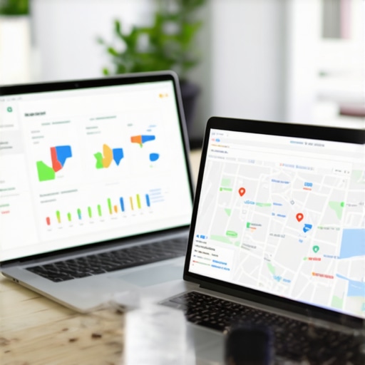 Screenshot of SEO analytics dashboard analyzing Anchorage business rankings.
